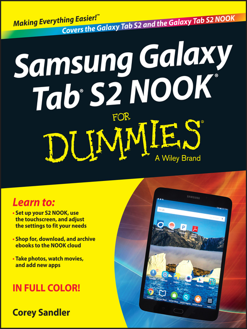 Title details for Samsung Galaxy Tab S2 NOOK For Dummies by Corey Sandler - Available